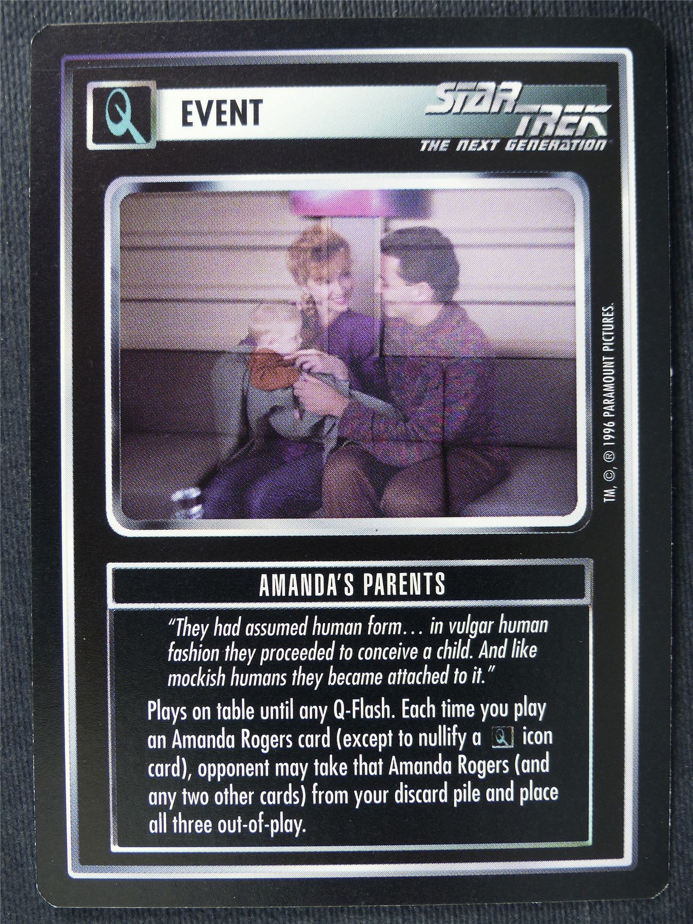 Amanda's Parents - NG - Star Trek Cards #Z7