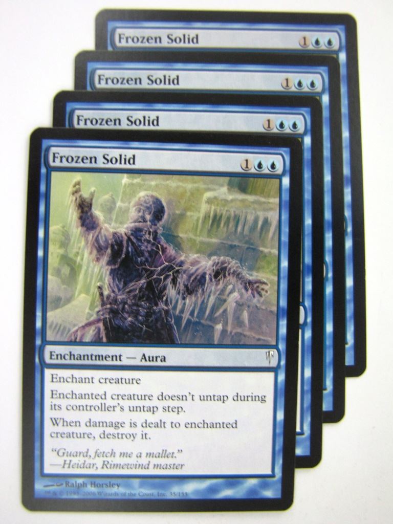 MTG Magic Played Cards: FROZEN SOLID x4 # 7J100