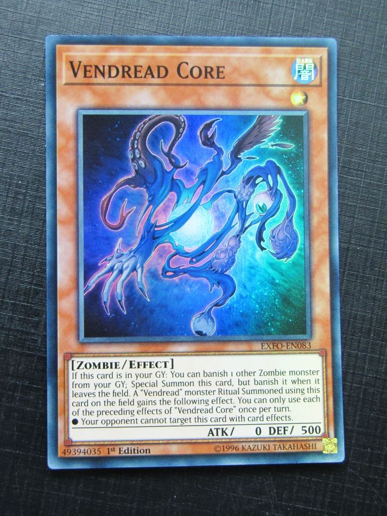 Vendread Core EXFO Super Rare - 1st ed - Yugioh Card # 8H60 Archeron Vendread Core EXFO Super Rare - 1st ed - Yugioh Card # 8H60 Archeron