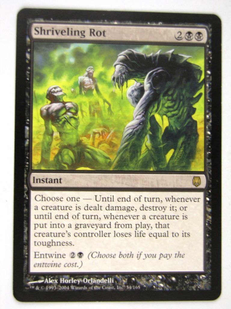 MTG Magic: the Gathering Cards: SHRIVELING ROT: DST
