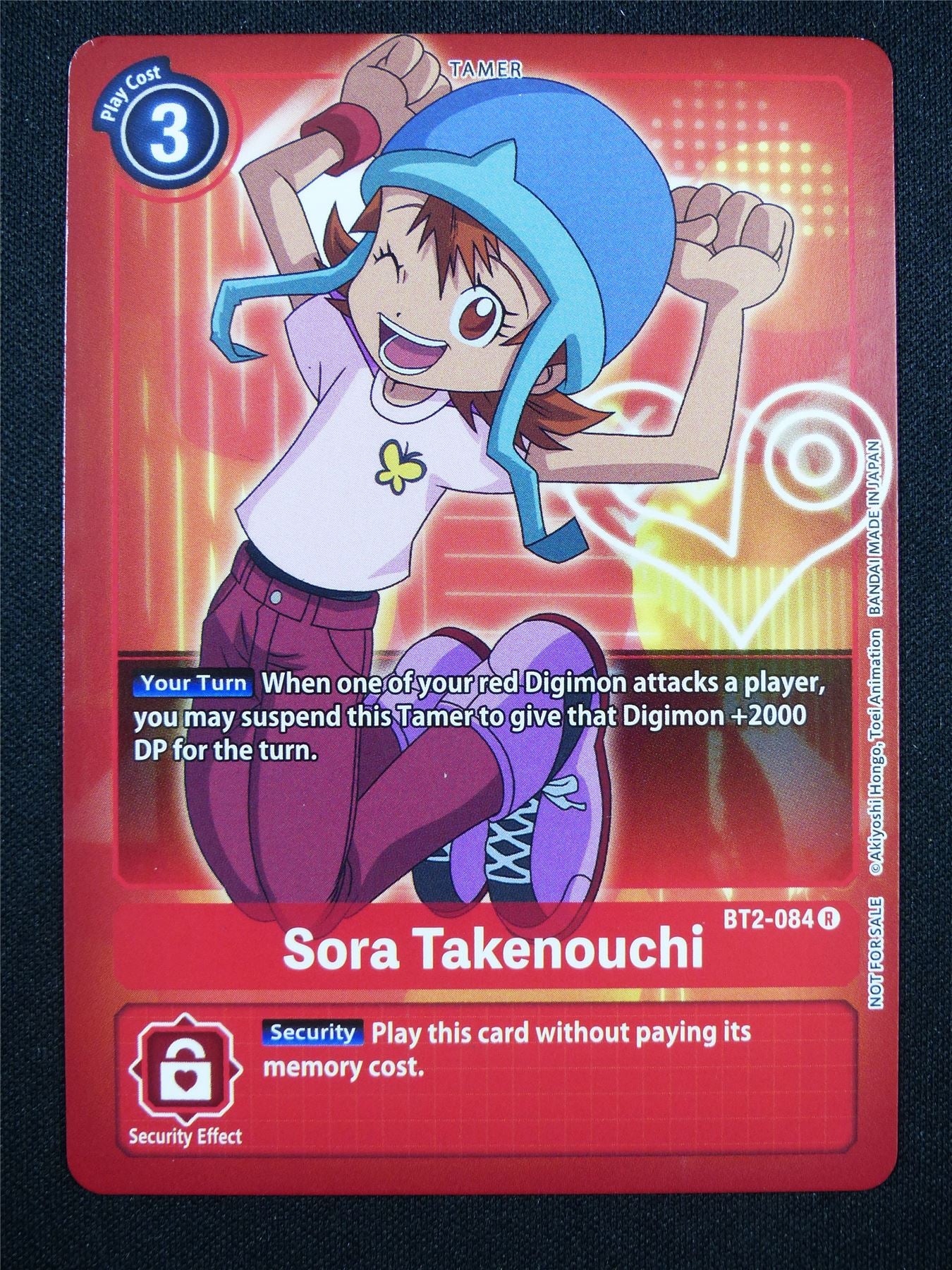 Sora Takenouchi BT2-084 R alt art - Digimon Card #92