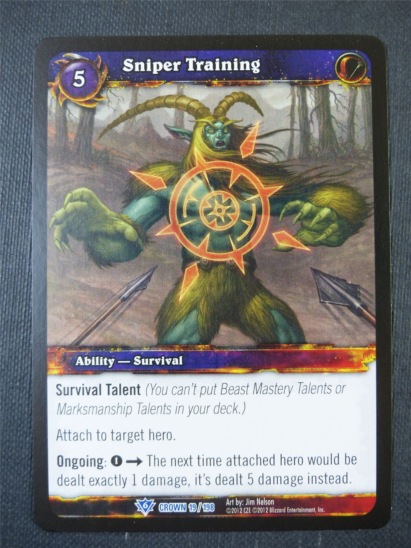 Sniper Training 19/198 - WoW Card #142