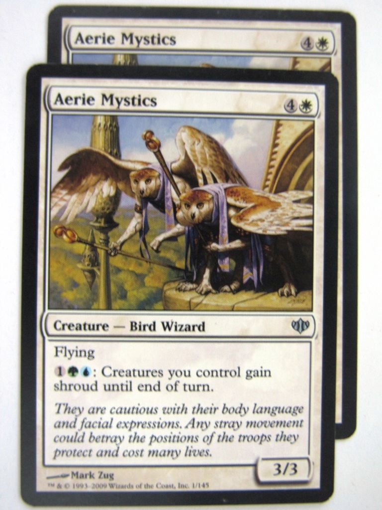 MTG Magic Played Cards: AERIE MYSTICS x2 # 7J75