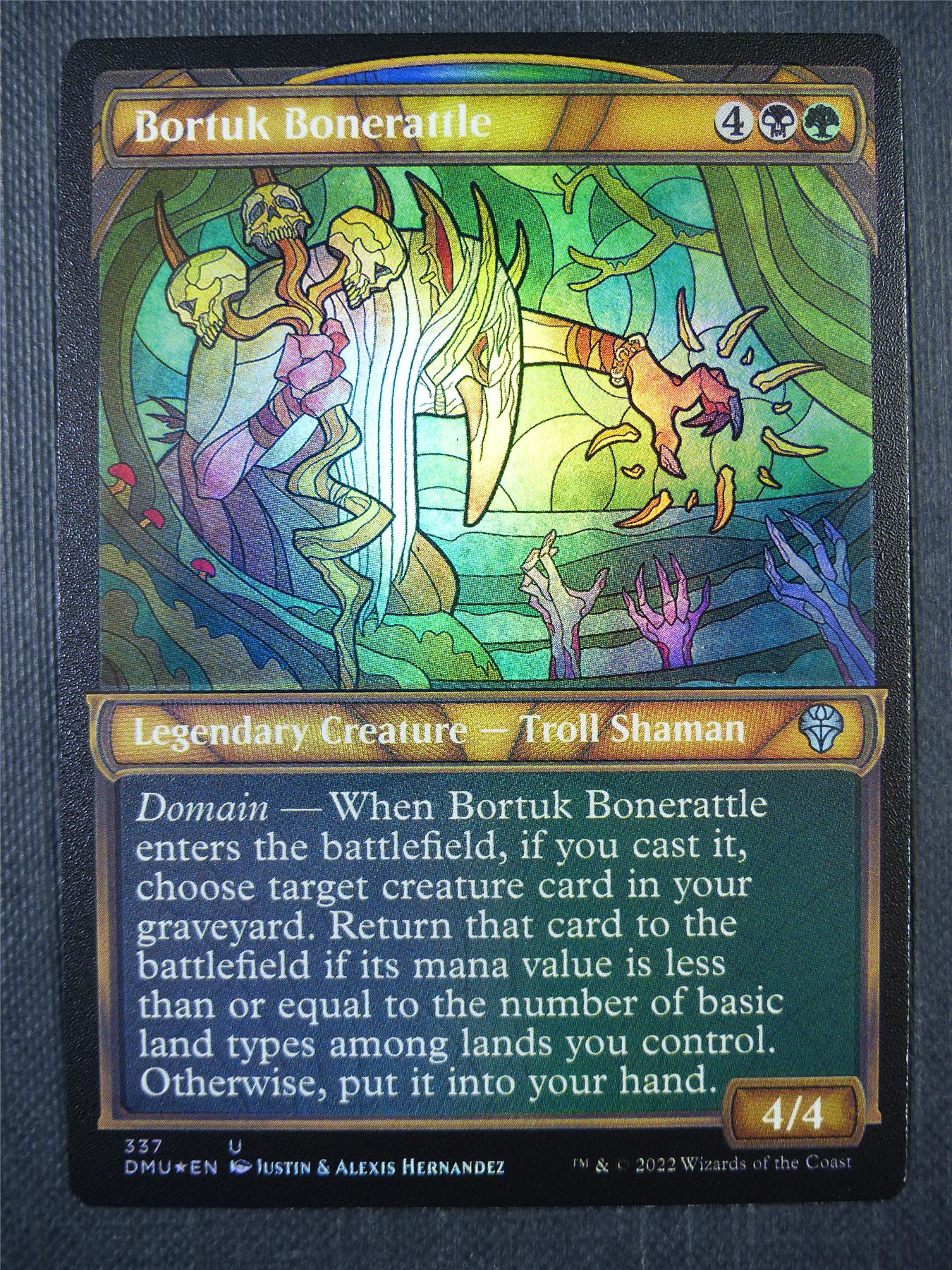 Bortuk Bonerattle Textured Showcase Foil - Mtg Card #7ZK