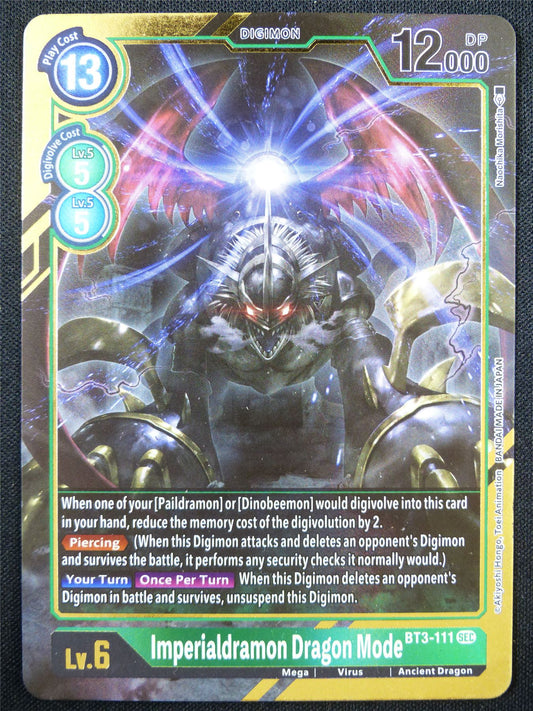 Imperialdramon Dragon Mode BT3-111 SEC - Digimon Card #10M