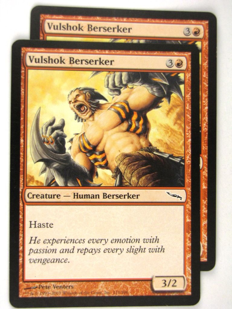 MTG Magic: the Gathering Cards: VULSHOK BERSERKER x2: MRD