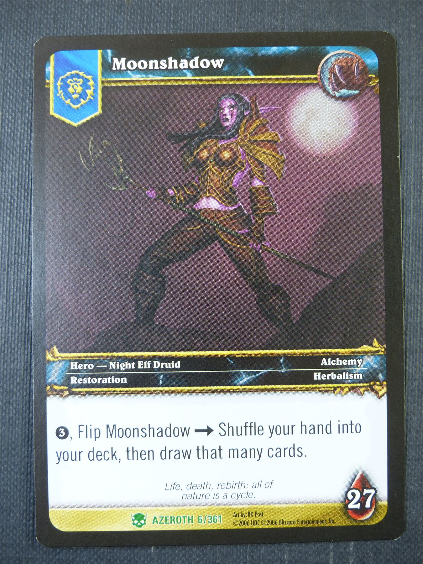 Moonshadow 6/361 - WoW Card #1C7