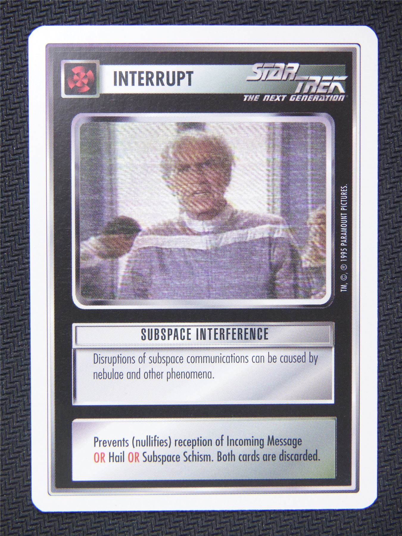 Interrupt Subspace Interference - Star Trek Next Gen Card #4QX