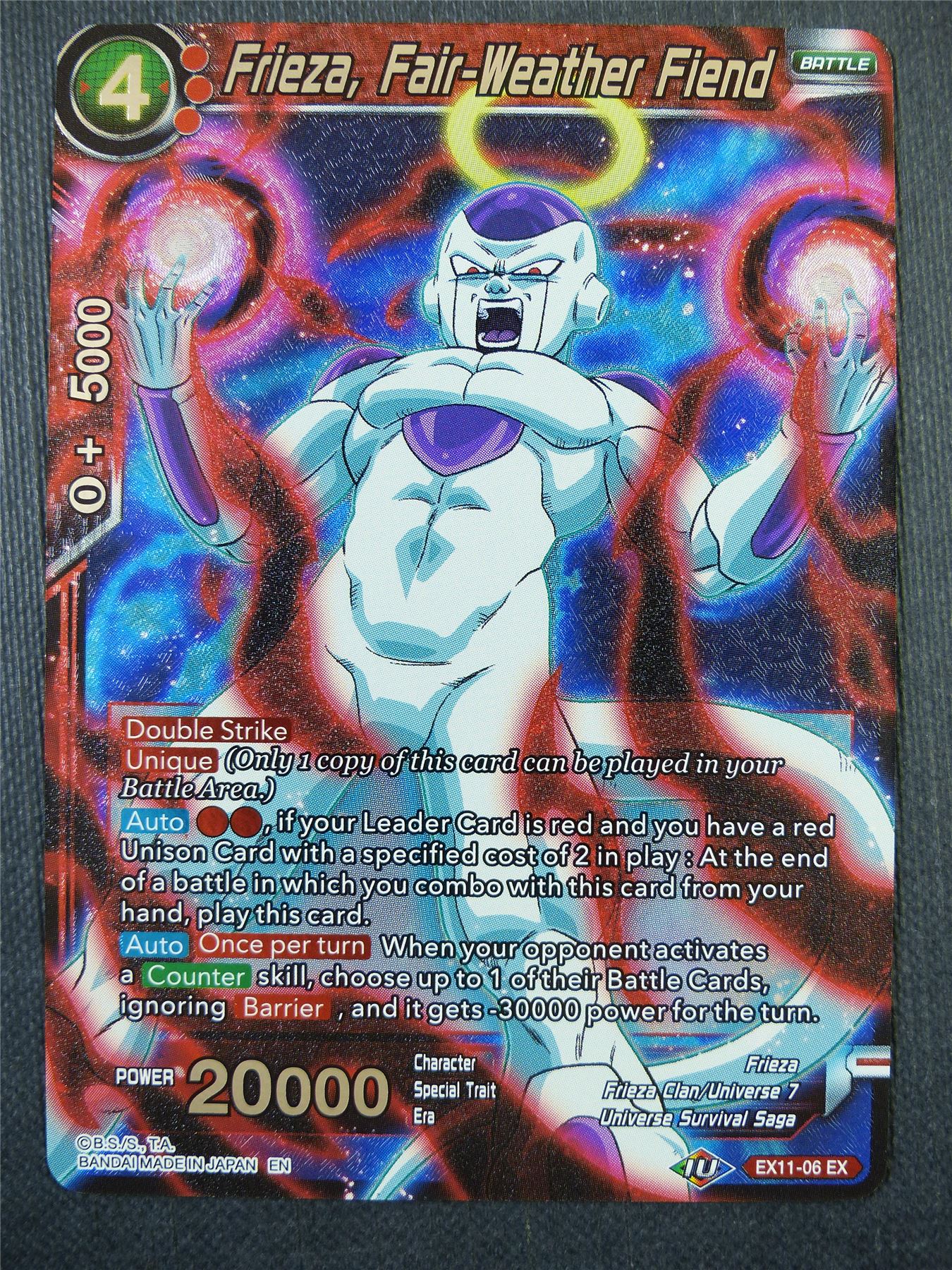 Frieza Fair-Weather Fiend EX - Dragon Ball Super Card #595