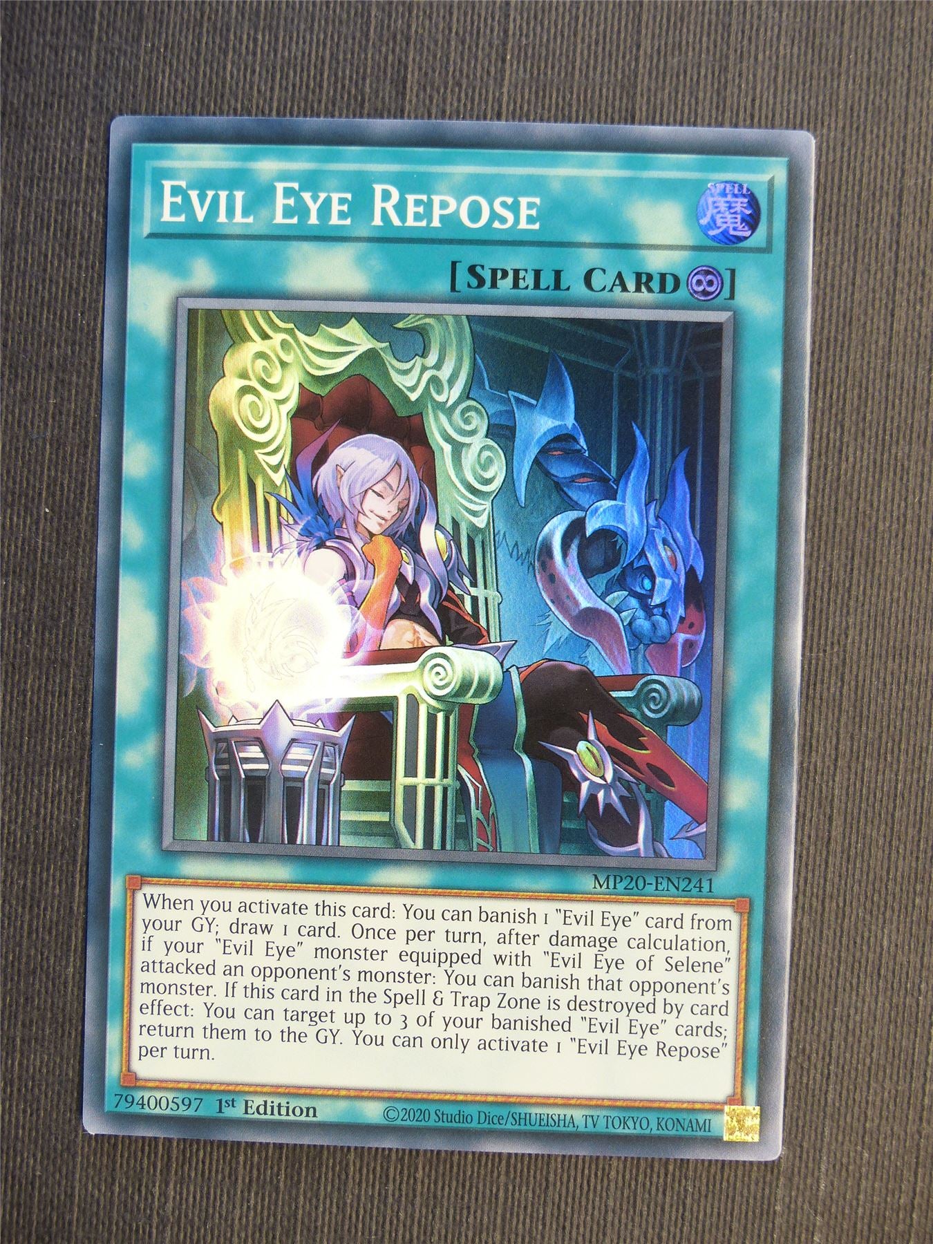 evil eye cards yugioh Evil Eye Repose MP20 Super Rare - 1st ed
