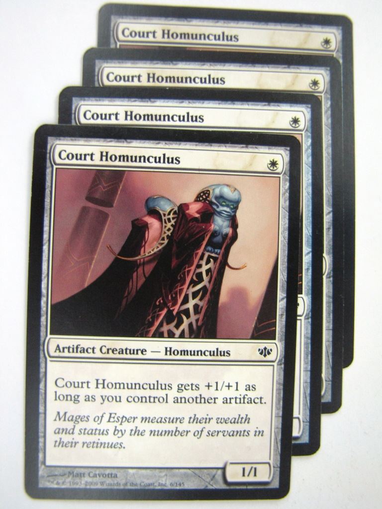 MTG Magic Played Cards: COURT HOMUNCULUS x4 # 8B3