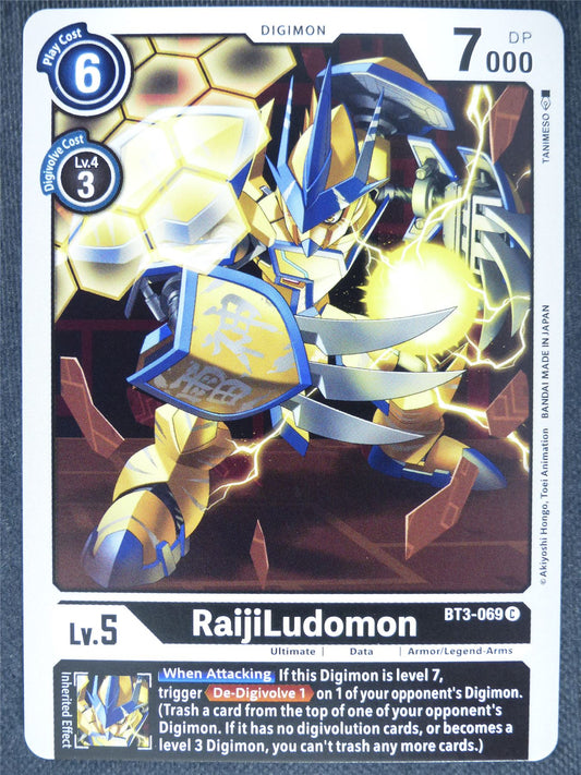 RaijiLudomon BT3-069 C - Digimon Cards #1H