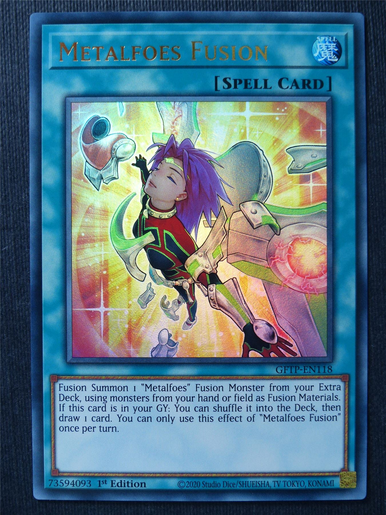 Metalfoes Fusion GFTP Ultra Rare - 1st ed - Yugioh Cards #IN Archeron Metalfoes Fusion GFTP Ultra Rare - 1st ed - Yugioh Cards #IN Archeron