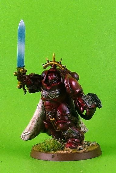 Blood Angels Captain in Gravis Armour painted - Warhammer 40K #1JT
