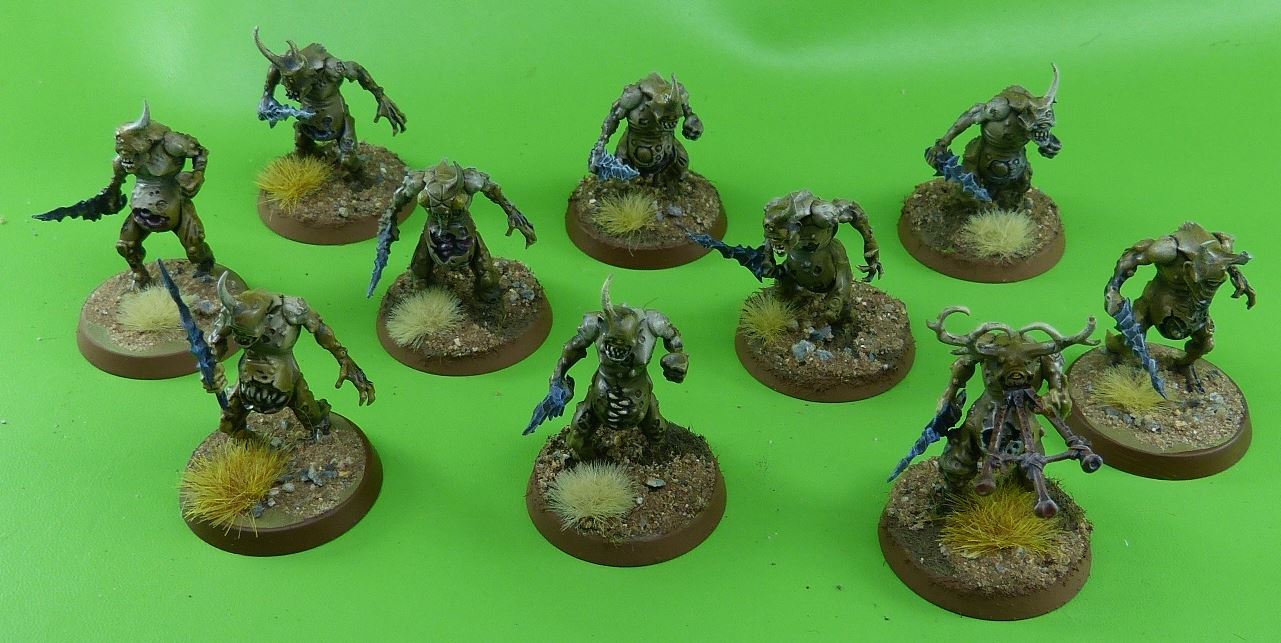 Nurgle Plague Bearers painted - Warhammer AoS #7TO