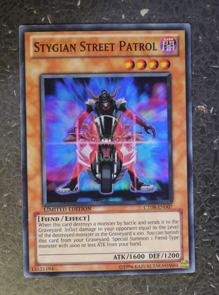 YuGiOh Cards: STYGIAN STREET PATROL CT08 SUPER RARE # G71