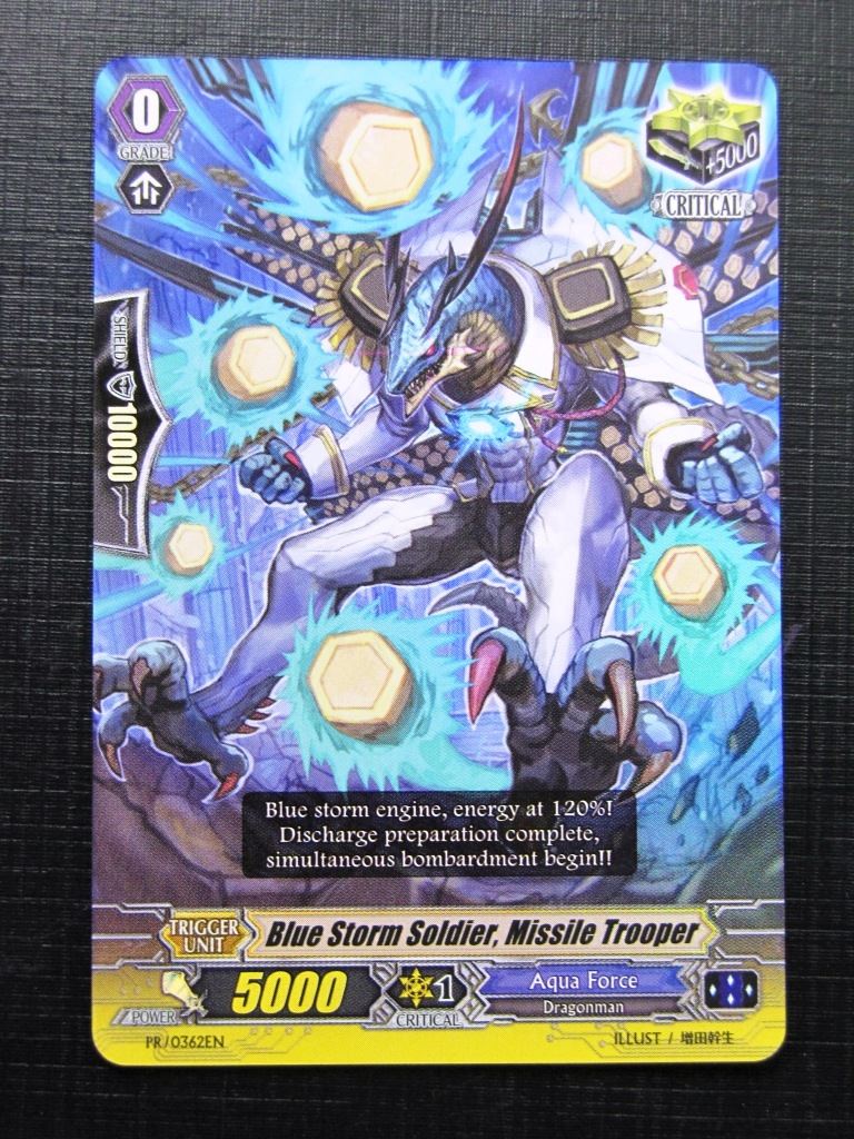 Vanguard Cards: BLUE STORM SOLDIER MISSILE TROOPER Promo FOIL # 29J63