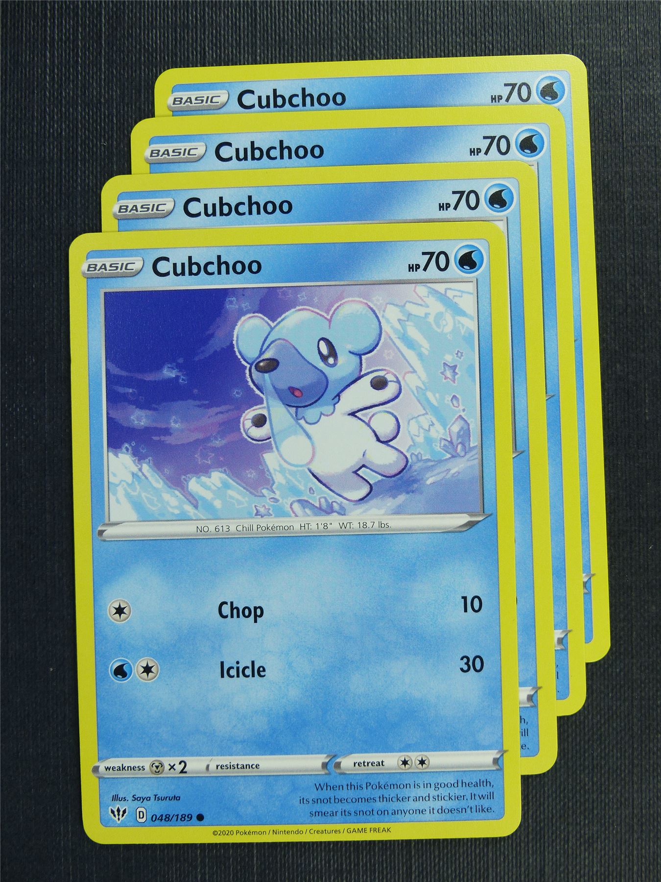 Cubchoo 048/189 x4 - DAA - Pokemon Card #3FL Archeron Cubchoo 048/189 x4 - DAA - Pokemon Card #3FL Archeron