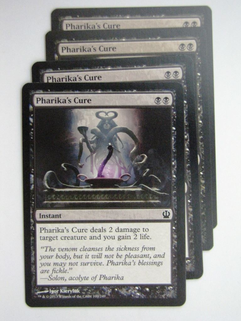 MTG Magic Cards: PHARIKA'S CURE x4 Theros playset # 23J99