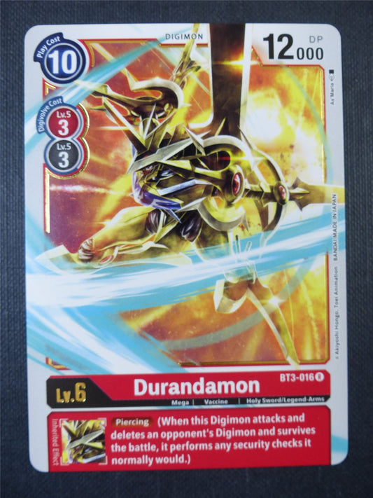 Durandamon BT3-016 R - Digimon Card #211