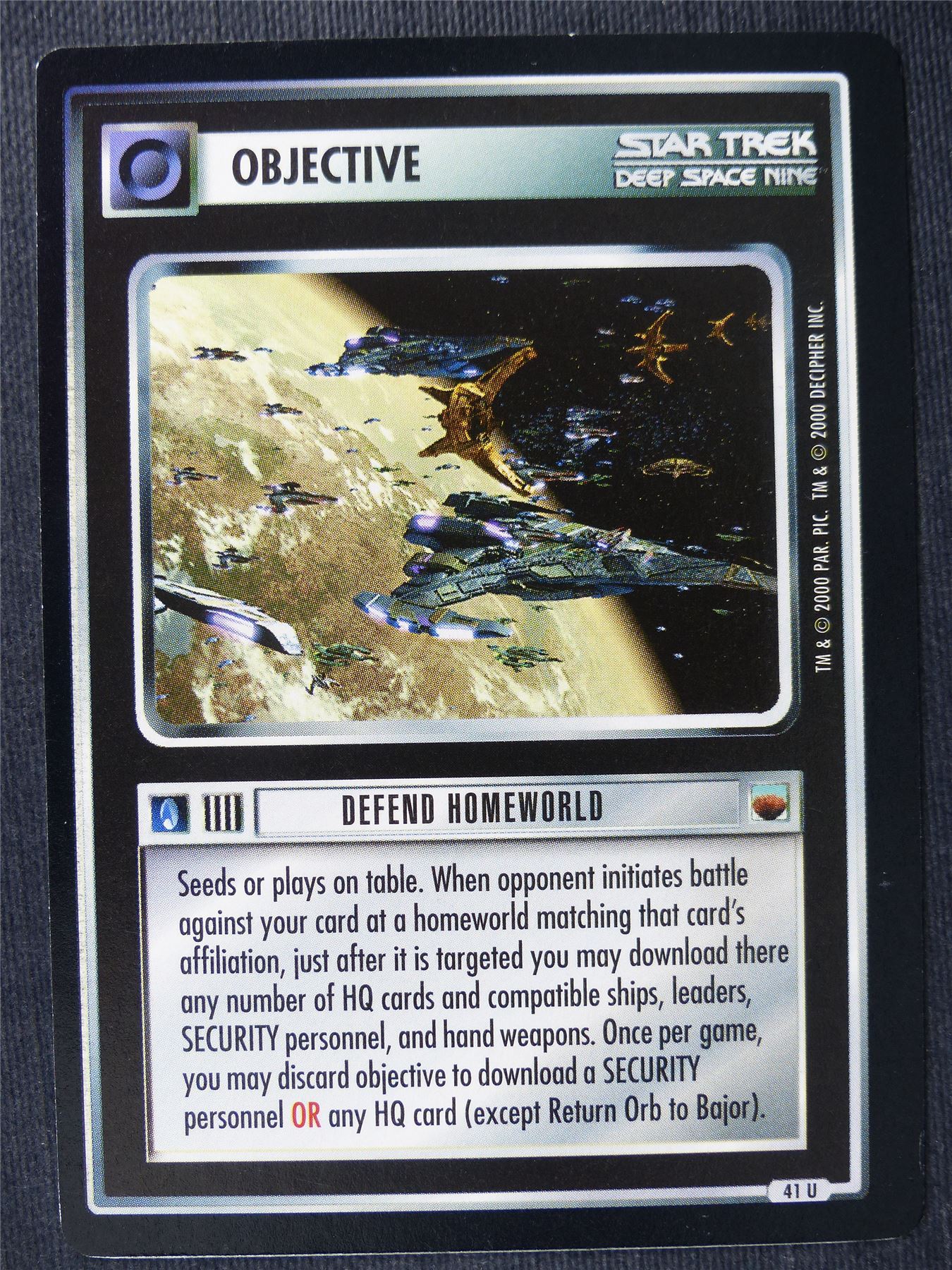 Defend Homeworld - DS9 - Star Trek Cards #ZV