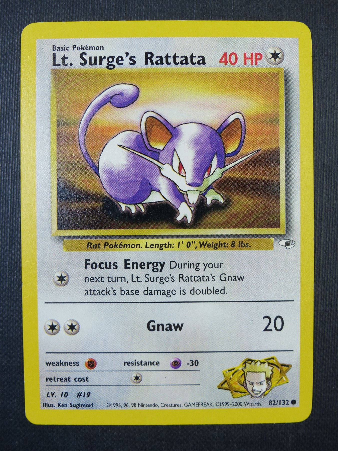 Lt. Surge's Rattata 82/132 - Pokemon Card #7RM