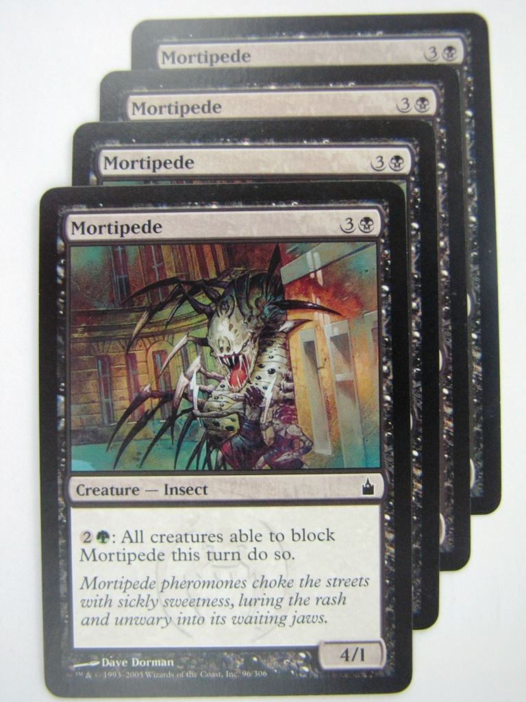 MTG Magic Cards: MORTIPEDE x4 # 8G85