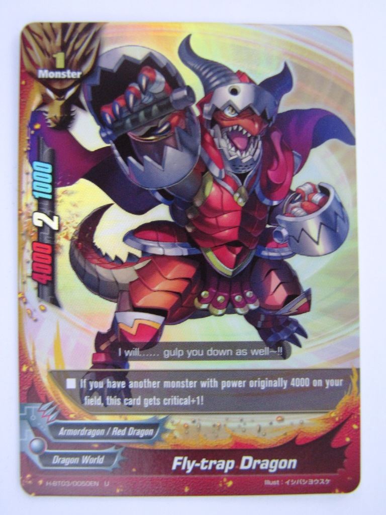 Buddyfight Cards: FLY-TRAP DRAGON H-BT03 U FOIL # 4F30