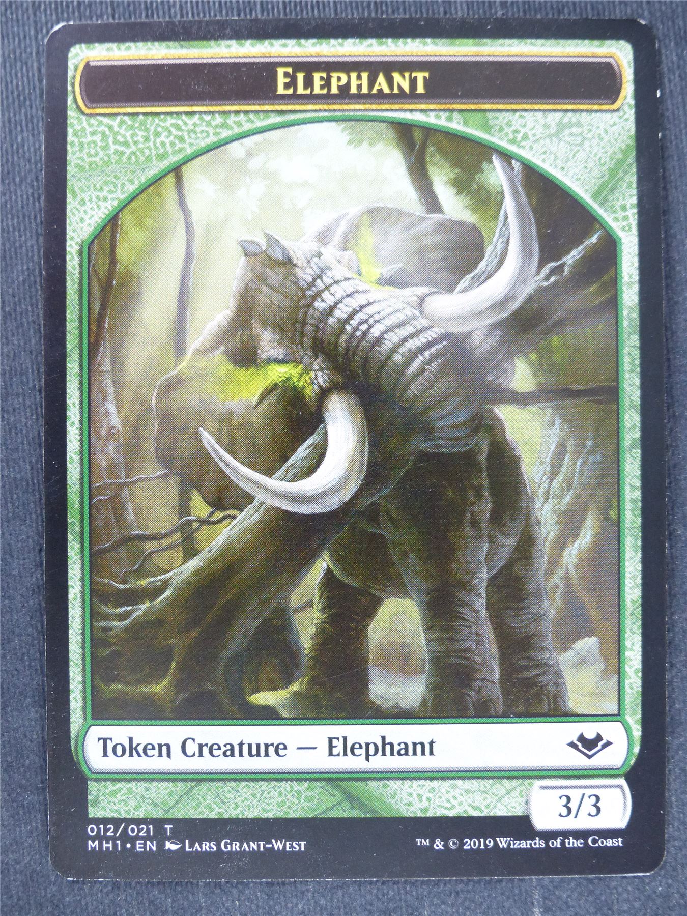 Elephant Zombie Token - Mtg Magic Cards #F2