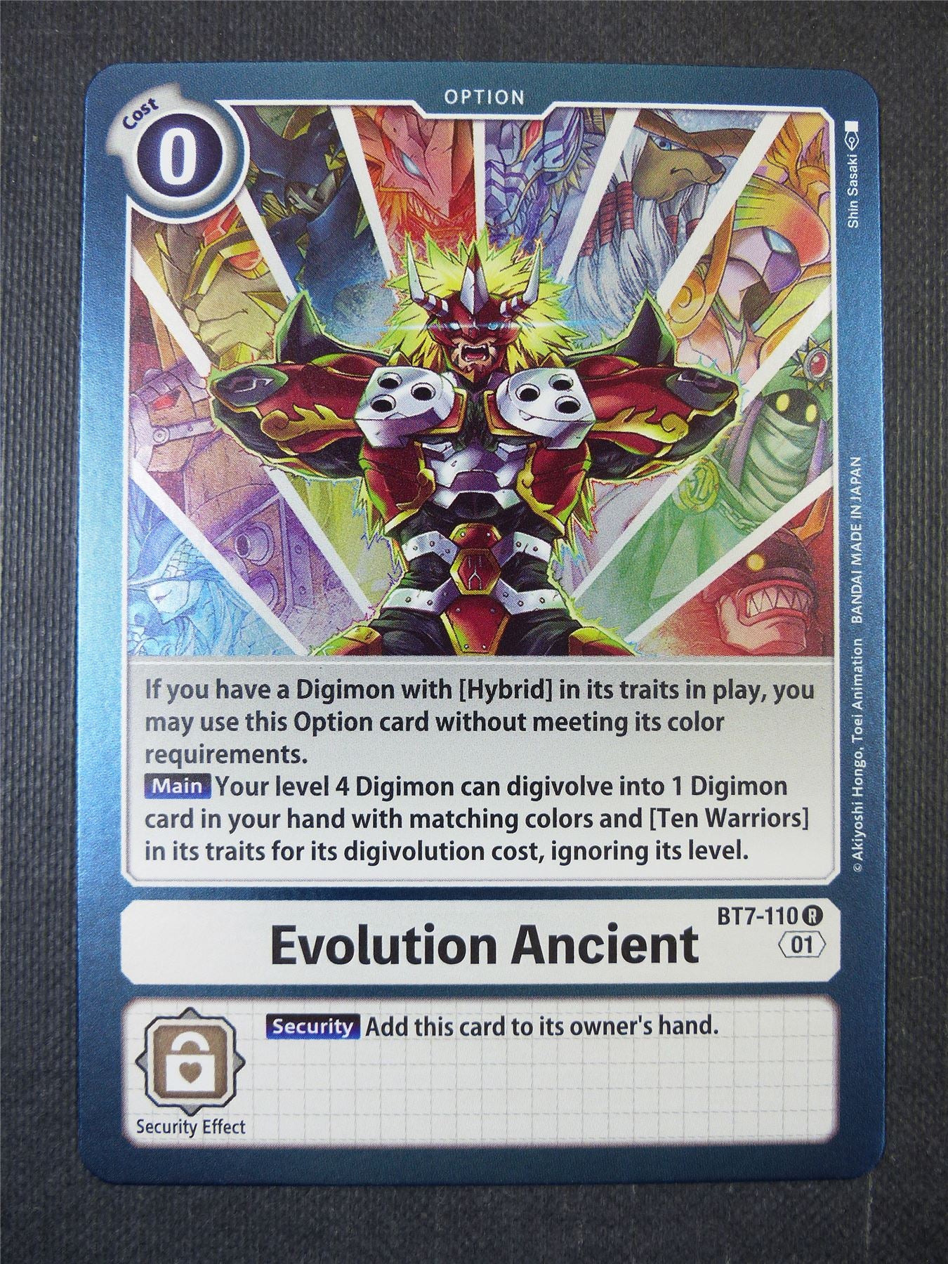 Evolution Ancient BT7-110 R - Digimon Card #1ZK