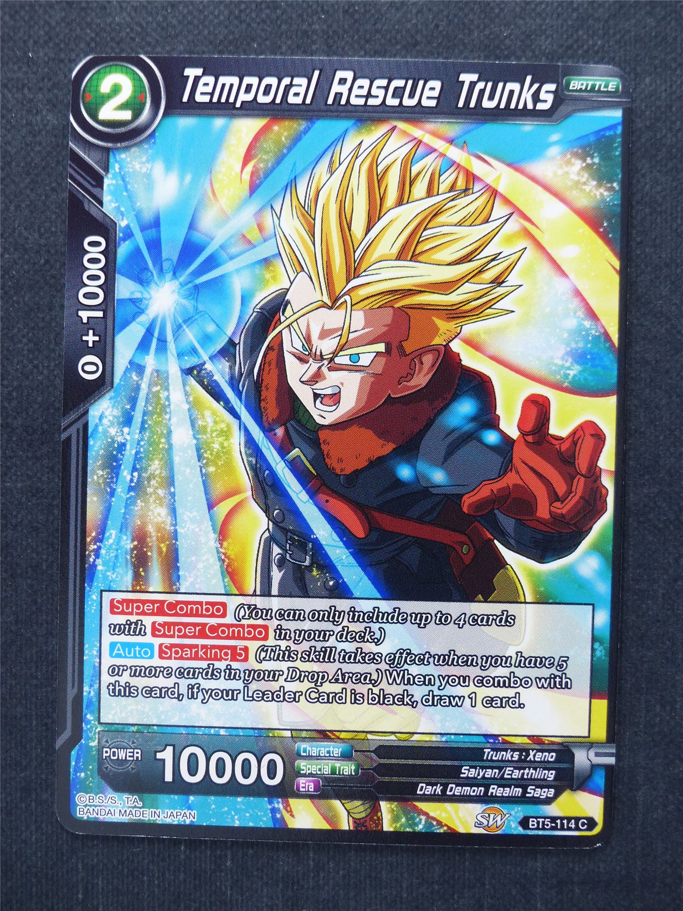 Temporal Rescue Trunks - Dragon Ball Super Cards #1F