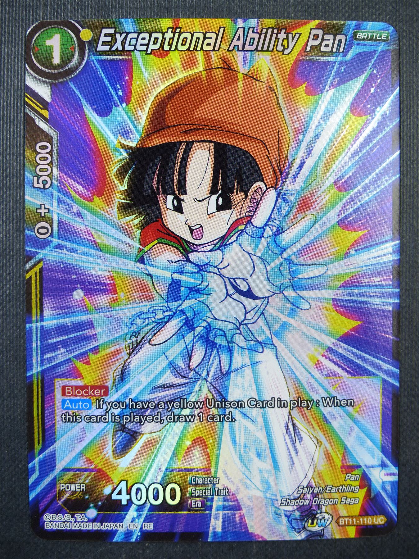 Exceptional Ability Pan BT11 Foil - Dragon Ball Super Card #77L