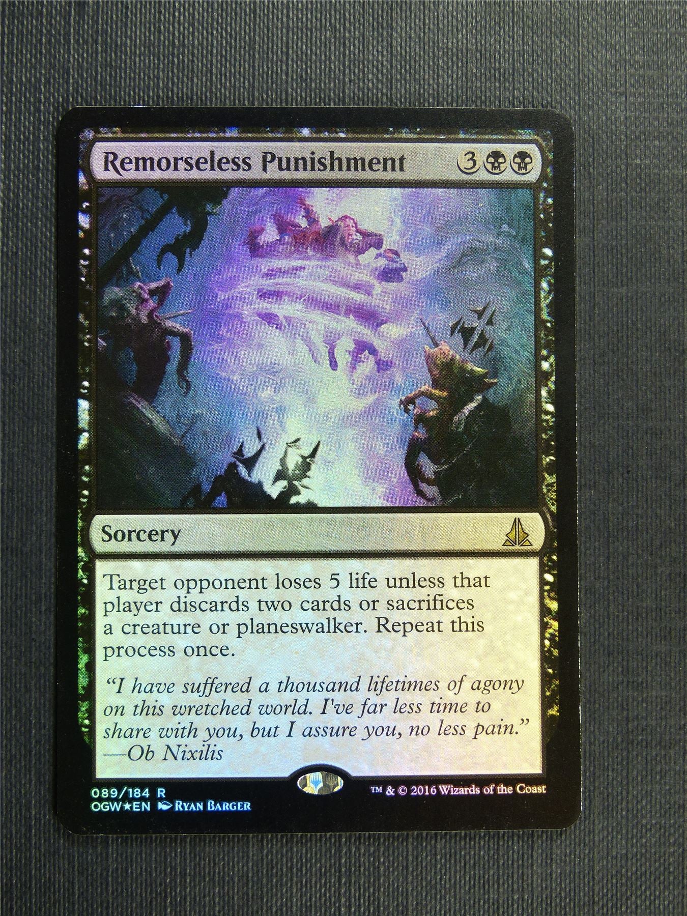 Remorseless Punishment Foil - Mtg Magic Cards #QG