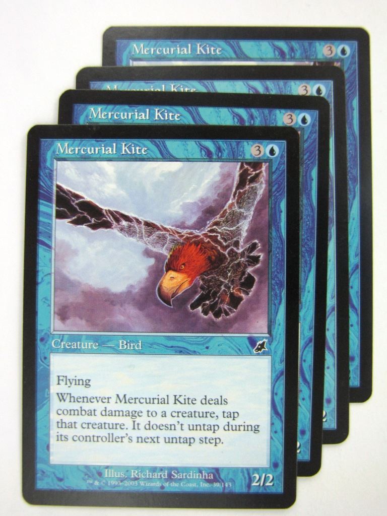 MTG Magic Cards: MERCURIAL KITE x4 # 8G7