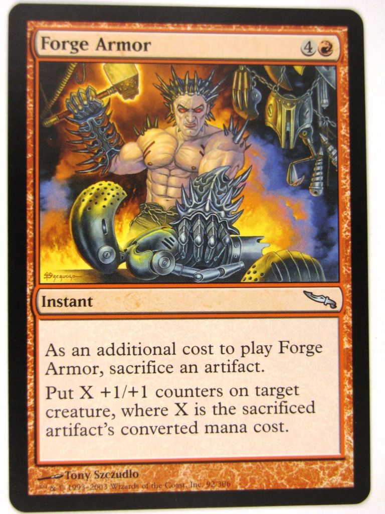 MTG Magic: the Gathering Cards: FORGE ARMOR: MRD  Archeron