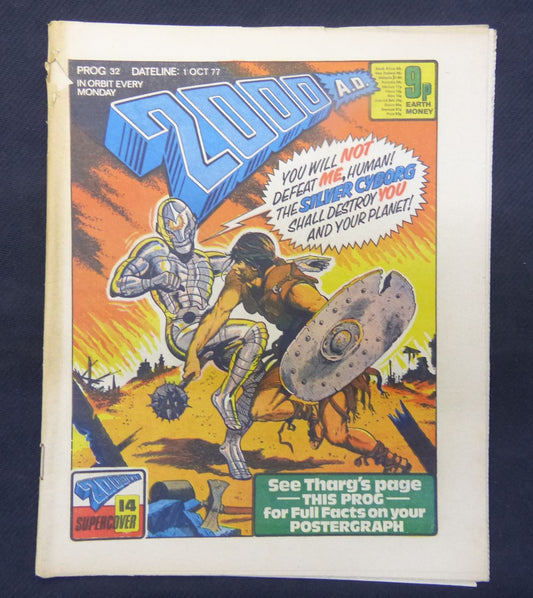 2000 AD Comic - Programme 32 - 1 Oct 1977 #MV