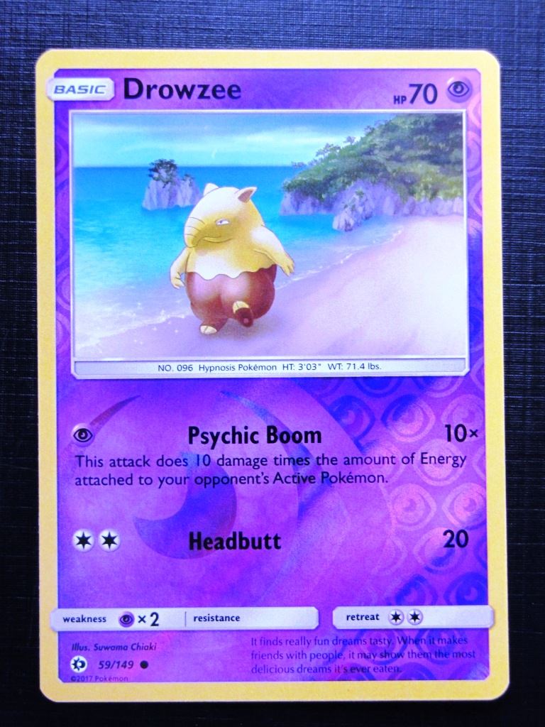 Pokemon Cards: DROWZEE 59/149 REVERSE HOLO # 25A44 Pokemon Cards: DROWZEE 59/149 REVERSE HOLO # 25A44