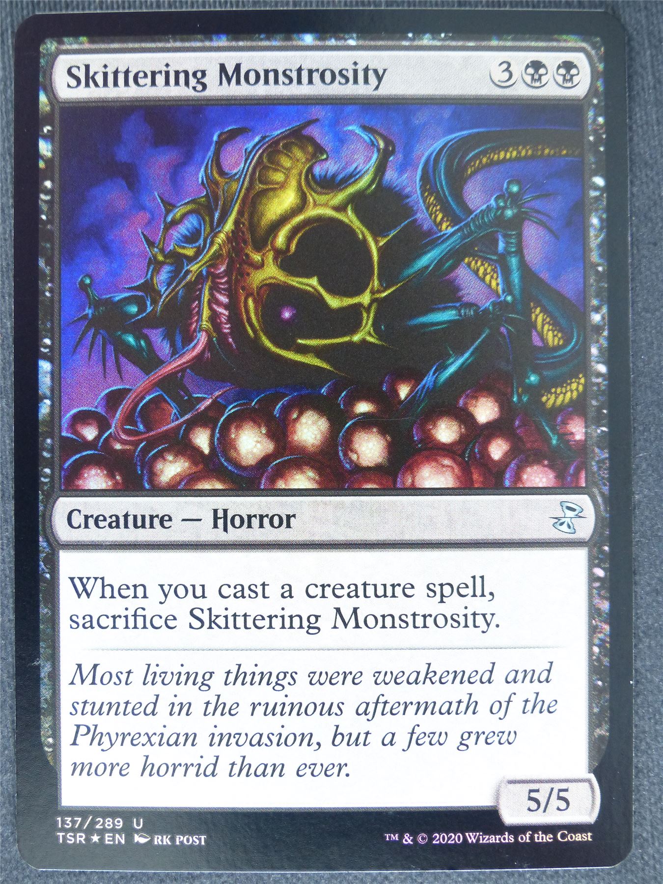 Skittering Monstrosity Foil - Remastered - Mtg Magic Cards #QR