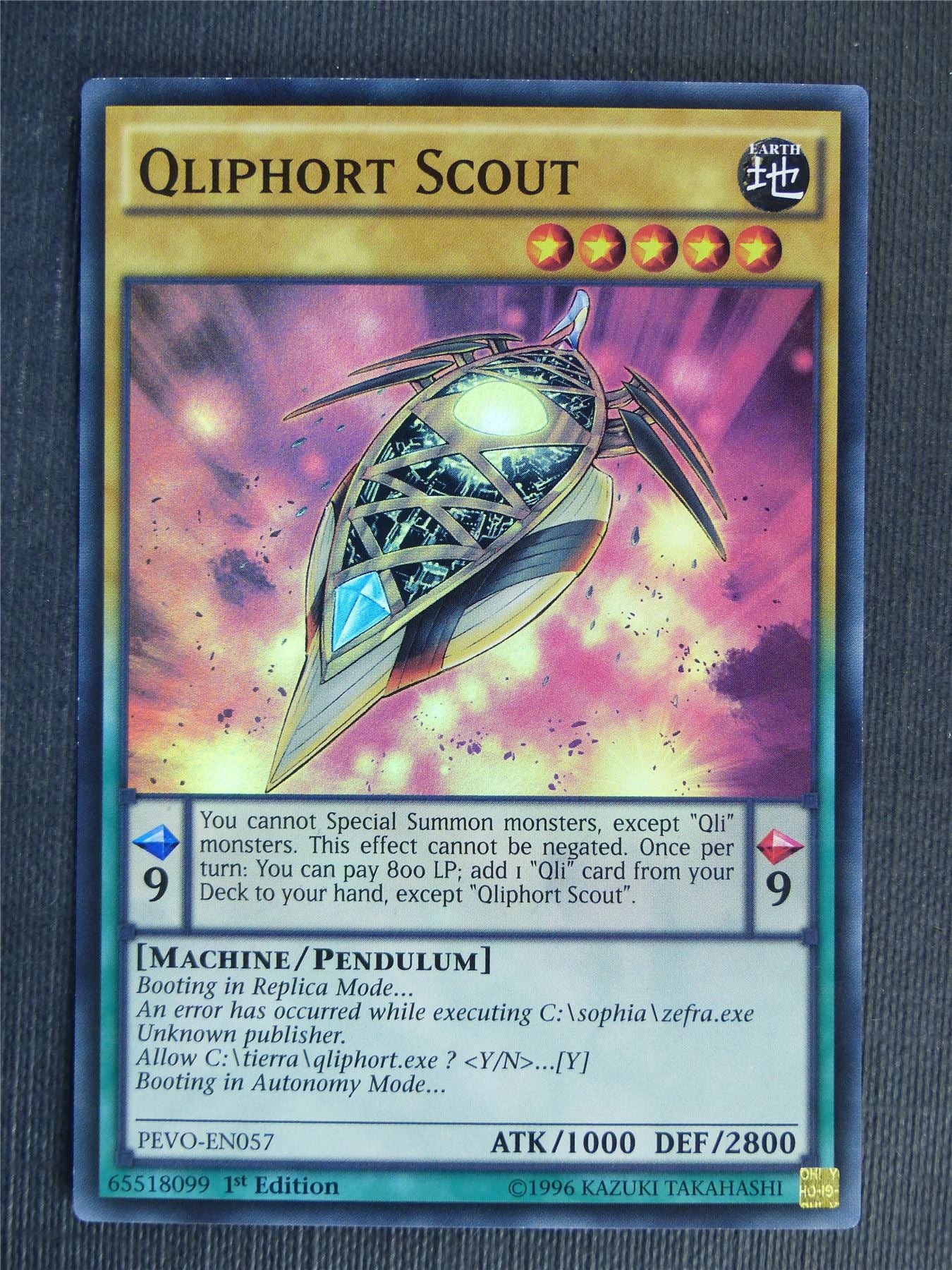 Qliphort Scout PEVO Super Rare - 1st ed