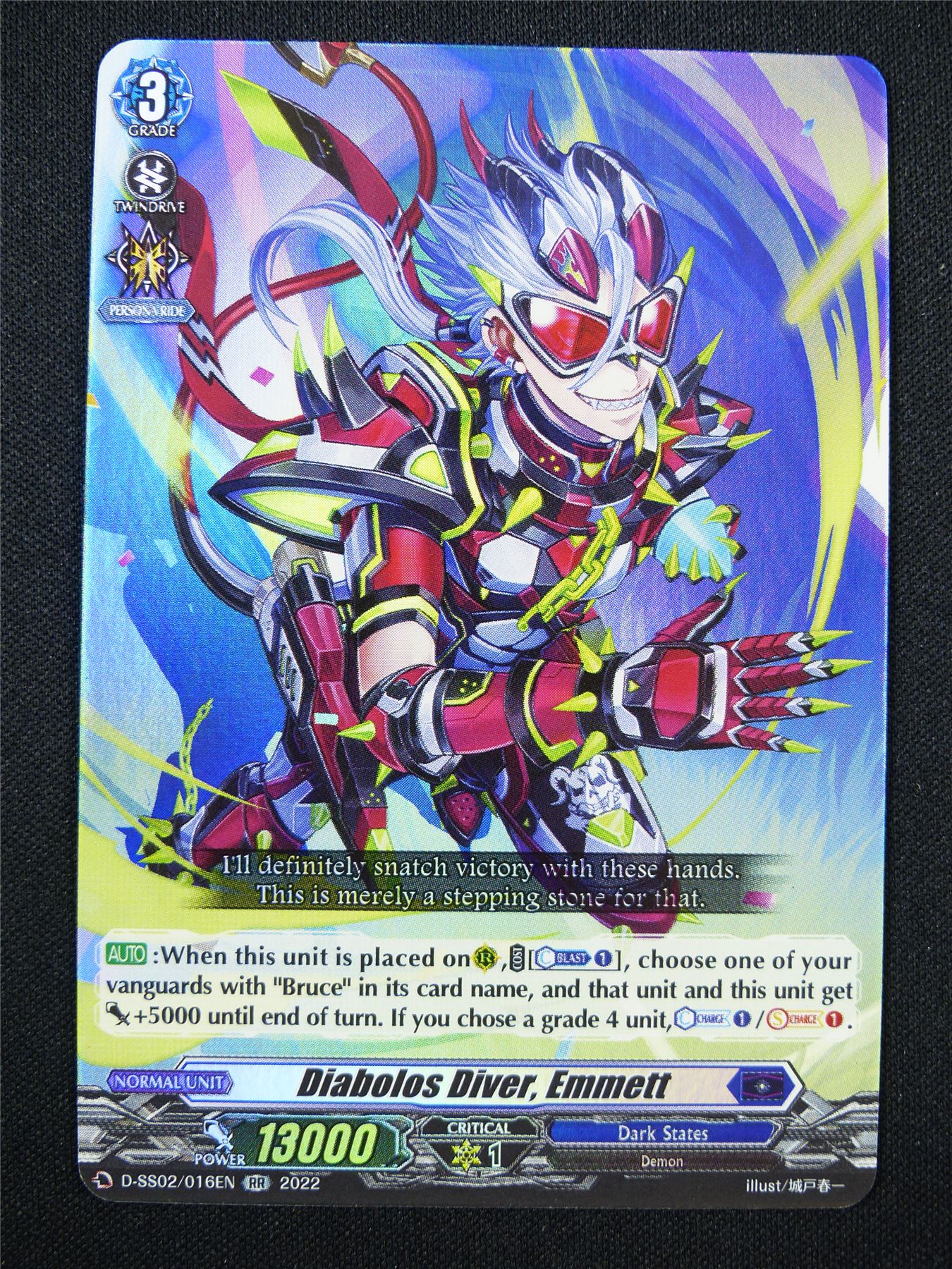 Diabolos Diver Emmett D-SS02 RR - Vanguard Card #30Z