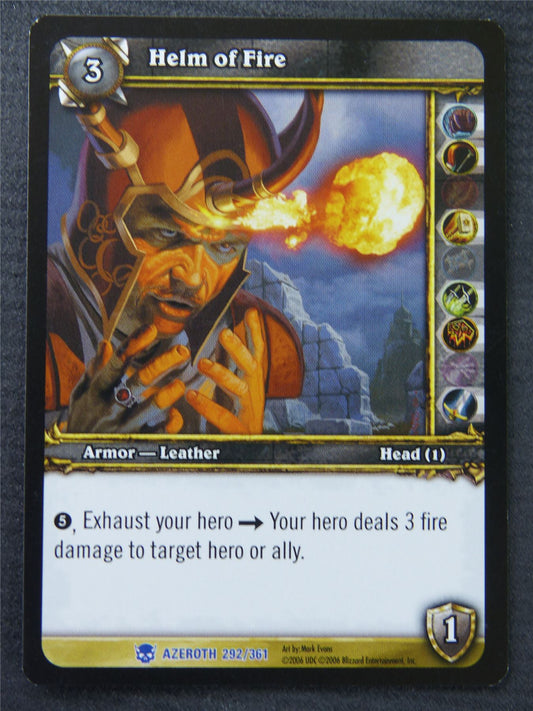 Helm Of Fire - Rare - World Of Warcraft #1M8