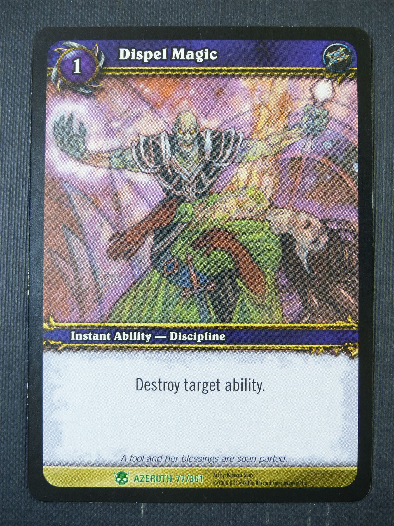 Dispel Magic 77/361 - WoW Card #1CF