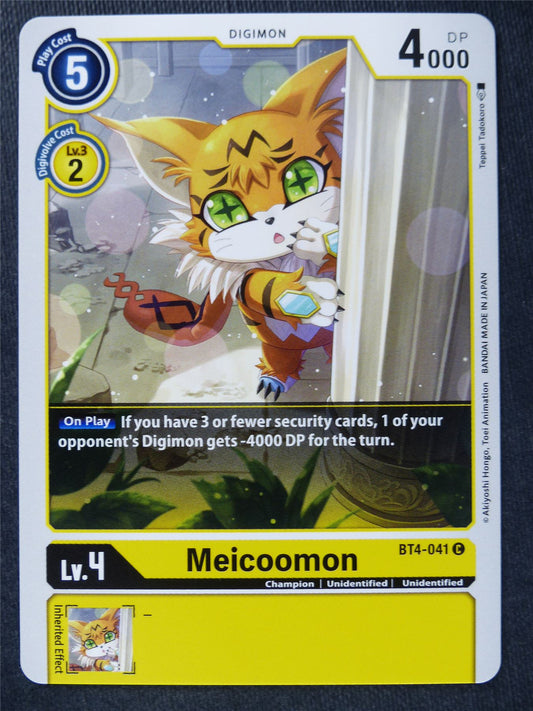 Meicoomon BT4-041 C - Digimon Cards #ZW