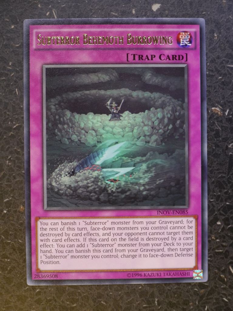 Yugioh Cards: SUBTERROR BEHEMOTH BURROWING INOV RARE # 9C78