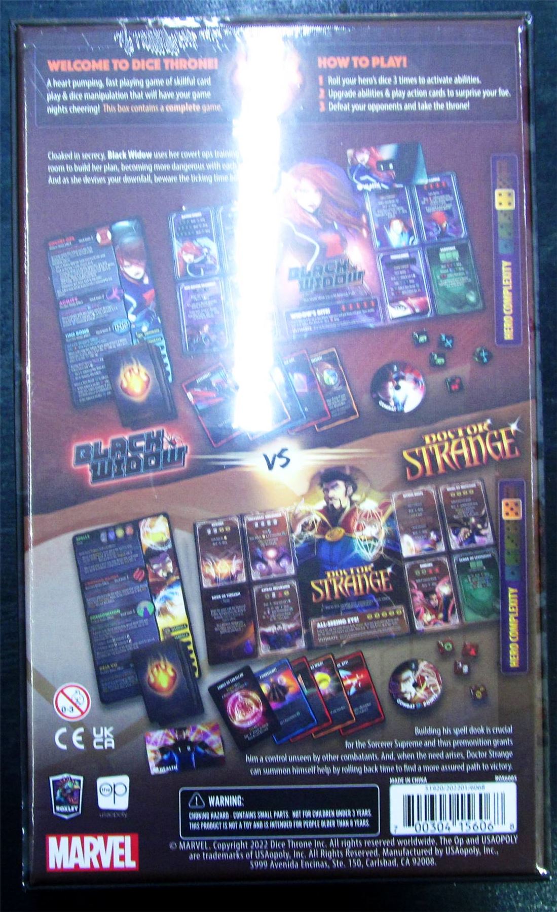 Black Widow V Doctor Strange - Marvel Dice Throne - Board Game #KR