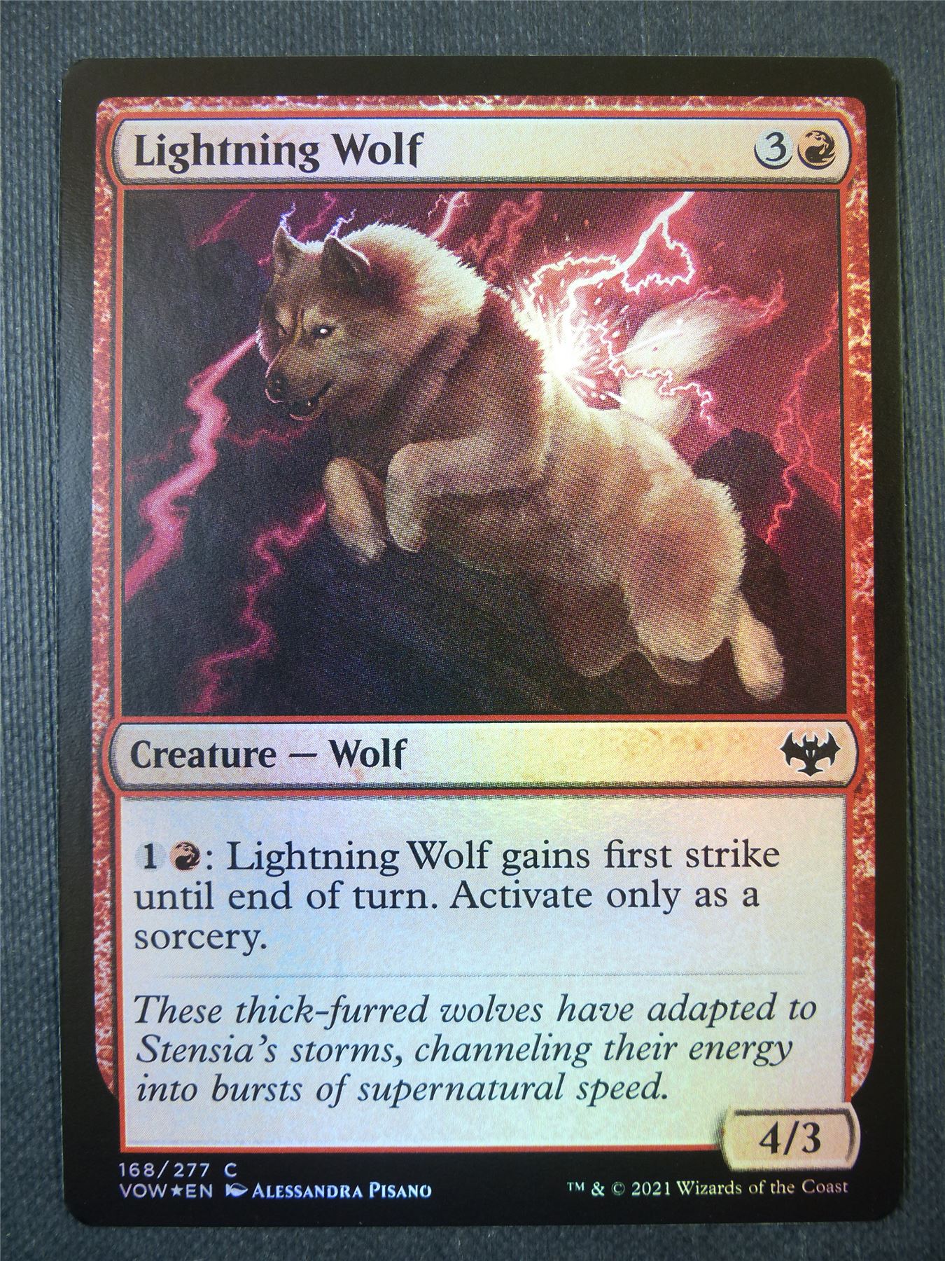 Lightning Wolf Foil - Mtg Card #99U