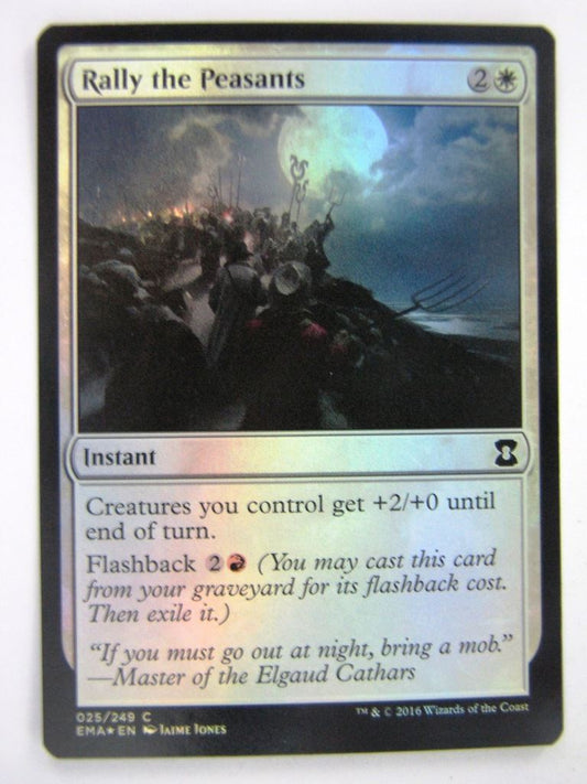 MTG Magic Cards: Eternal Masters: RALLY THE PEASANTS FOIL # 12B46