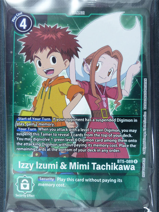 Izzy Izumi & Mimi Tachikawa BT5-089 R Promo sealed - Digimon Cards #3B4
