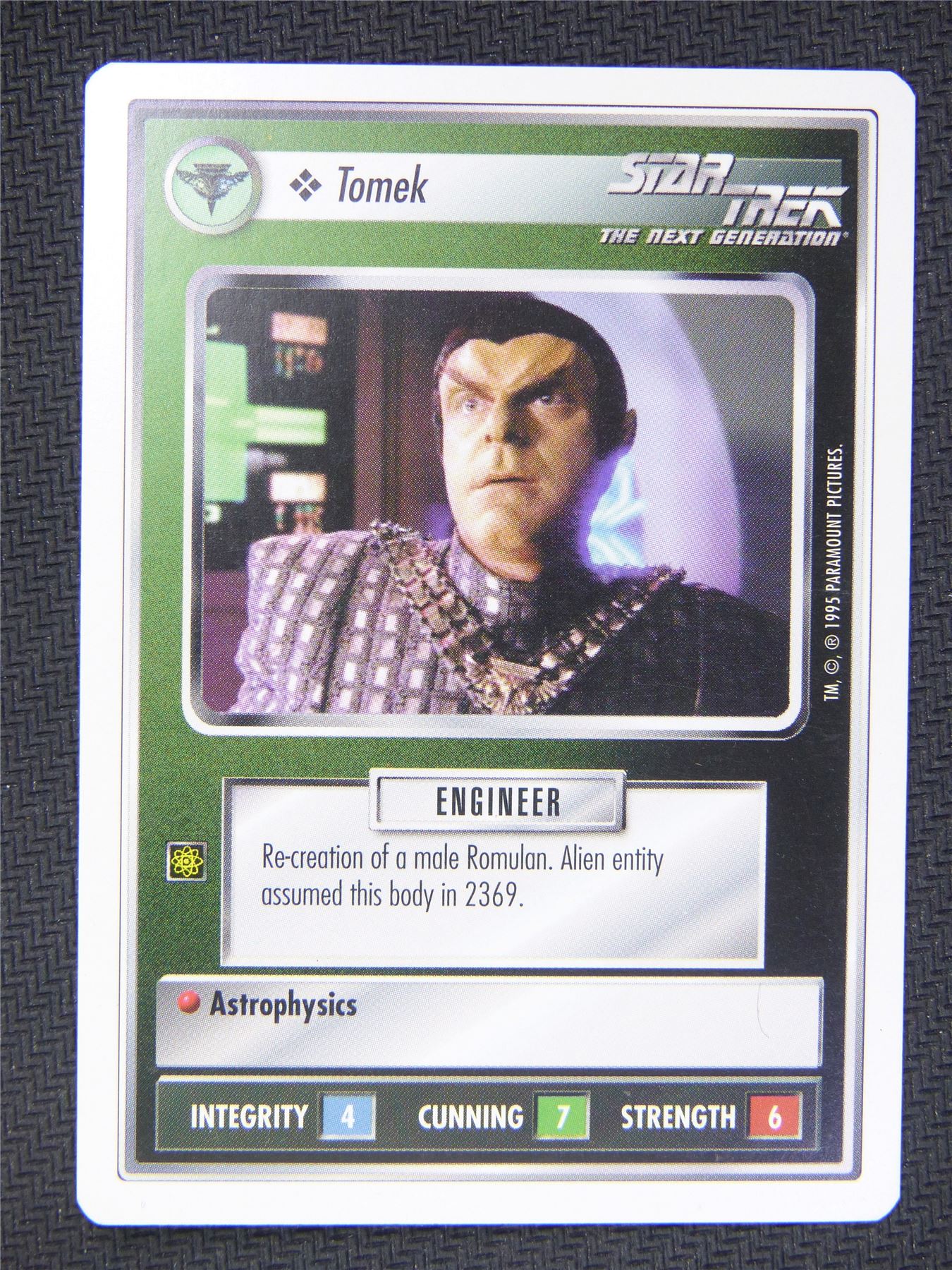 Tomek White Border - Star Trek Next Gen Card #4PV