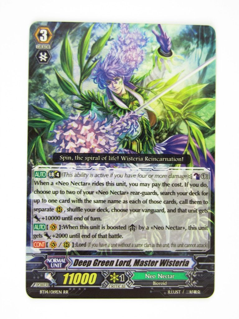 CFV Cards: DEEP GREEN LORD, MASTER WISTERIA BT14:Brilliant Strike